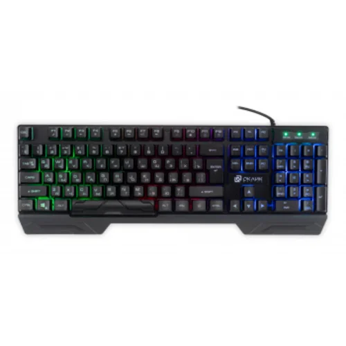 Клавиатура Оклик 709G черный USB LED (1788144)