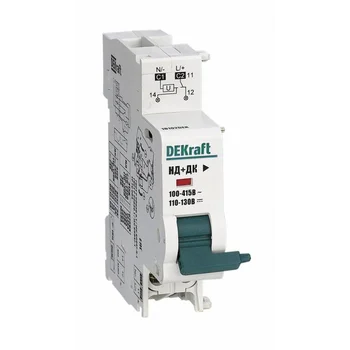 Расцепитель независимый с доп. контактом 220В для ВА-101 нов. DEKraft 18102DEK