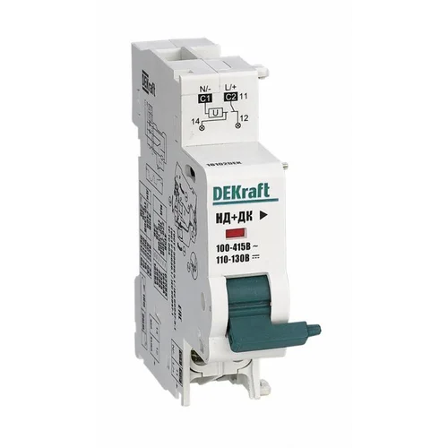 Расцепитель независимый с доп. контактом 220В для ВА-101 нов. DEKraft 18102DEK