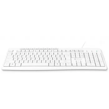 Клавиатура Оклик 305M белый USB Multimedia (1875227)