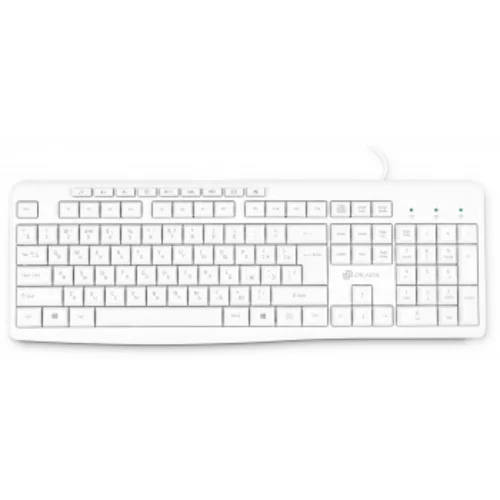 Клавиатура Оклик 305M белый USB Multimedia (1875227)