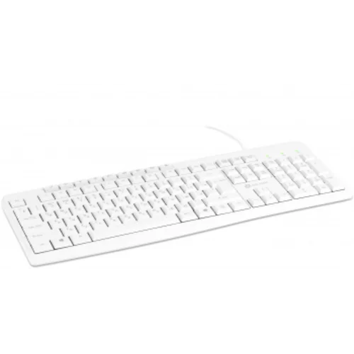 Клавиатура Оклик 305M белый USB Multimedia (1875227)