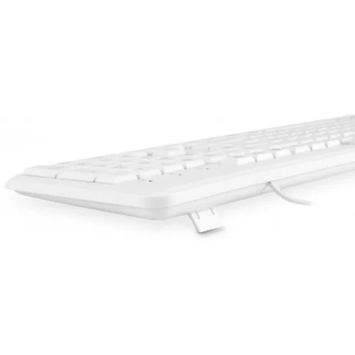 Клавиатура Оклик 305M белый USB Multimedia (1875227)