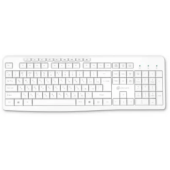 Клавиатура Оклик K225W белый USB беспроводная Multimedia (1875235)