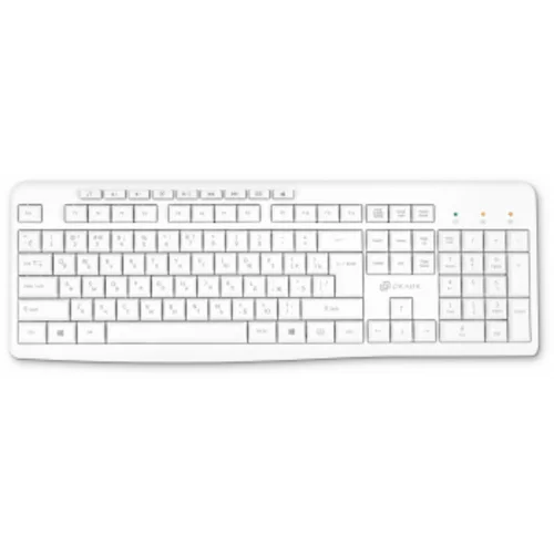 Клавиатура Оклик K225W белый USB беспроводная Multimedia (1875235)