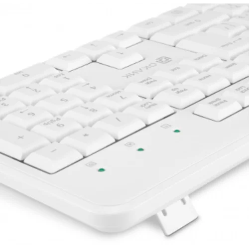 Клавиатура Оклик K225W белый USB беспроводная Multimedia (1875235)