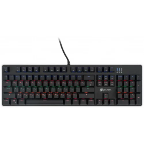 Клавиатура Оклик 990 G2 механическая черный USB Multimedia for gamer LED (1875240)