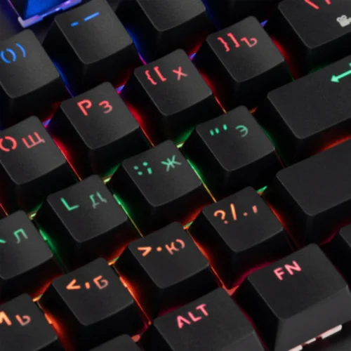 Клавиатура Оклик 990 G2 механическая черный USB Multimedia for gamer LED (1875240)