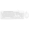 Клавиатура + мышь Оклик S650 клав:белый мышь:белый USB Multimedia (1875257)