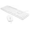 Клавиатура + мышь Оклик S650 клав:белый мышь:белый USB Multimedia (1875257)
