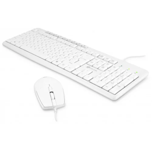 Клавиатура + мышь Оклик S650 клав:белый мышь:белый USB Multimedia (1875257)