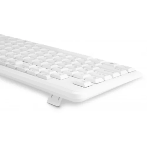 Клавиатура + мышь Оклик S650 клав:белый мышь:белый USB Multimedia (1875257)