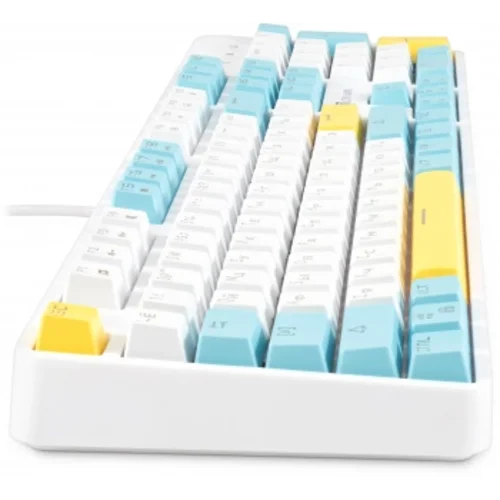 Клавиатура Оклик K951X механическая белый USB Multimedia for gamer LED (подставка для запястий) (190