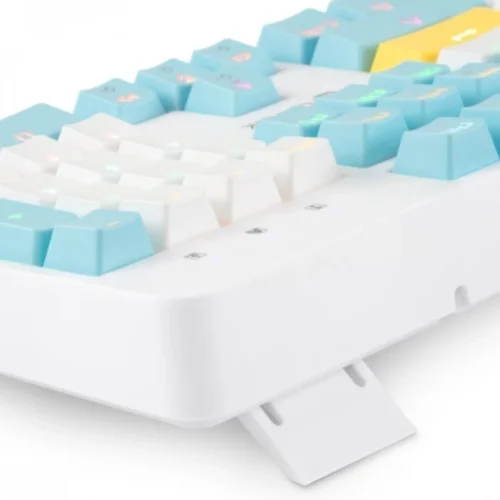 Клавиатура Оклик K951X механическая белый USB Multimedia for gamer LED (подставка для запястий) (190