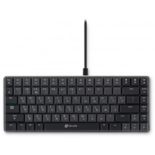 Клавиатура Оклик K615X механическая черный/серебристый USB Multimedia LED (1934413)