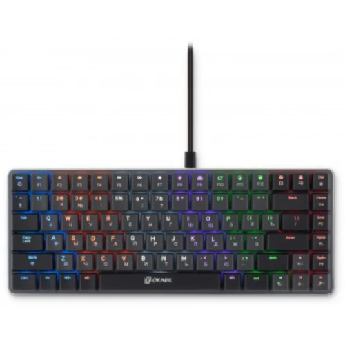 Клавиатура Оклик K615X механическая черный/серебристый USB Multimedia LED (1934413)