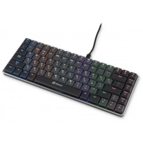 Клавиатура Оклик K615X механическая черный/серебристый USB Multimedia LED (1934413)