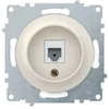 Розетка компьютерная 1-м СП Florence RJ45 кат.5E механизм беж. (1E20701301) OneKeyElectro 2172793