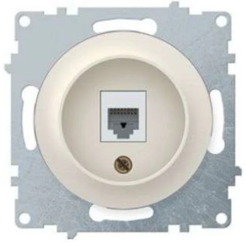 Розетка компьютерная 1-м СП Florence RJ45 кат.5E механизм беж. (1E20701301) OneKeyElectro 2172793