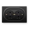 Розетка 2-м СП Florence 16А IP20 с заземл. винт. клеммы черн. 1E10401303 OneKeyElectro 2172813