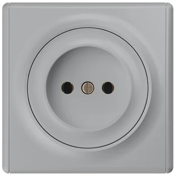 Розетка 1-м СП Florence 16А IP20 без заземл. винтов. контакты механизм сер. (1E10301302) OneKeyElect