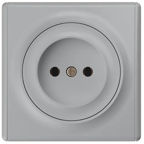 Розетка 1-м СП Florence 16А IP20 без заземл. винтов. контакты механизм сер. (1E10301302) OneKeyElect