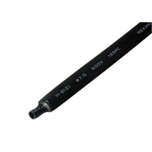 Трубка термоусадочная 7.0/3.5 1м черн. Rexant 20-7006