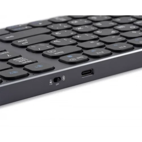 Клавиатура Оклик K767W серый/черный USB беспроводная BT/Radio slim Multimedia (2002135)