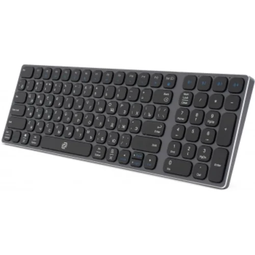 Клавиатура Оклик K767W серый/черный USB беспроводная BT/Radio slim Multimedia (2002135)