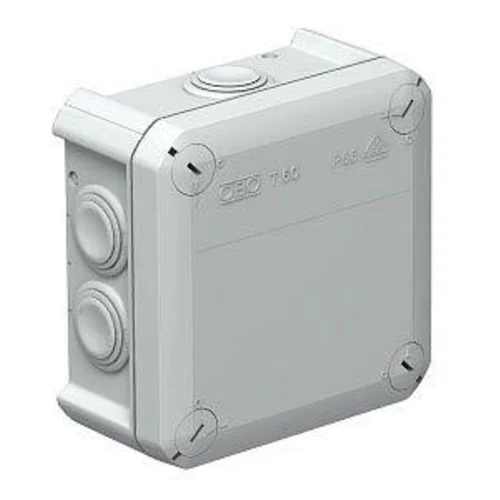 Коробка распределительная 114х114х57мм IP66 T60 7хM25 свет. сер. OBO 2007061