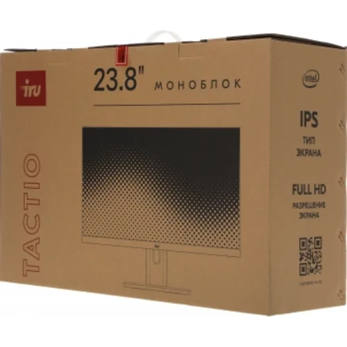 Моноблок IRU Tactio 23.8" Full HD i5 12450H (2) 32Gb SSD1Tb Windows 11 Pro GbitEth WiFi BT 90W Cam