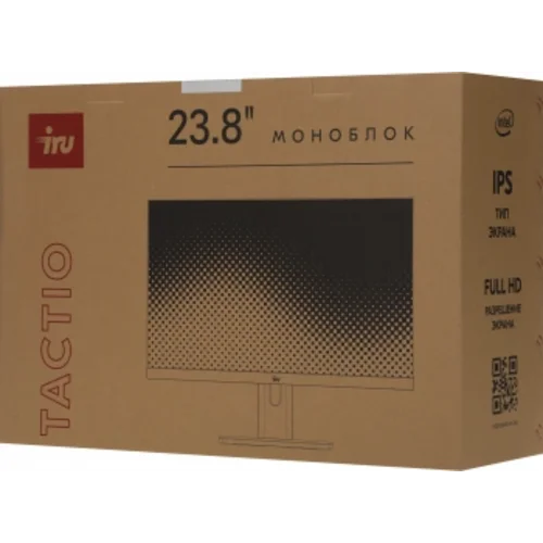 Моноблок IRU Tactio 23.8" Full HD i5 12450H (2) 32Gb SSD1Tb без ОС GbitEth WiFi BT 90W Cam