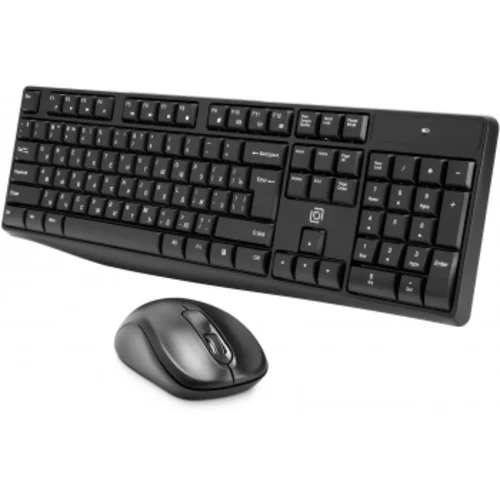 Клавиатура + мышь Оклик S260W клав:черный мышь:черный USB беспроводная Multimedia (2066170)