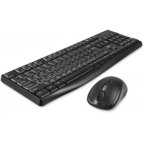 Клавиатура + мышь Оклик S260W клав:черный мышь:черный USB беспроводная Multimedia (2066170)