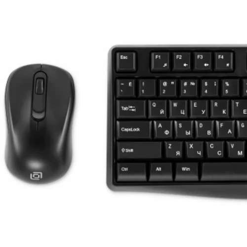 Клавиатура + мышь Оклик S260W клав:черный мышь:черный USB беспроводная Multimedia (2066170)