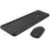 Клавиатура + мышь Оклик S277W клав:серый мышь:серый USB беспроводная Multimedia (2066173)