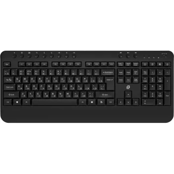 Клавиатура Оклик K257W черный USB беспроводная Multimedia (подставка для запястий) (2070286)