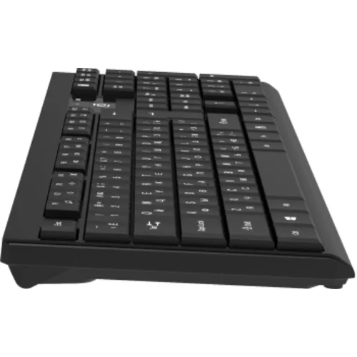 Клавиатура + мышь Оклик S269W клав:черный мышь:черный USB беспроводная slim Multimedia (2070303)