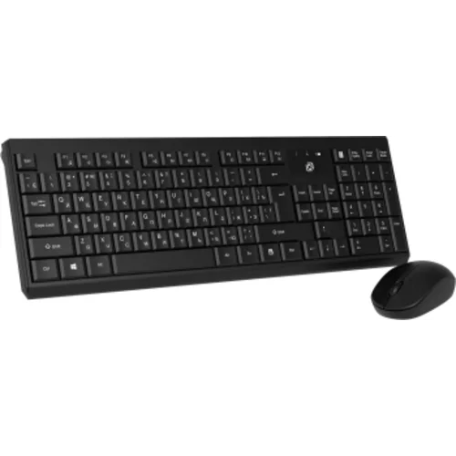 Клавиатура + мышь Оклик S269W клав:черный мышь:черный USB беспроводная slim Multimedia (2070303)