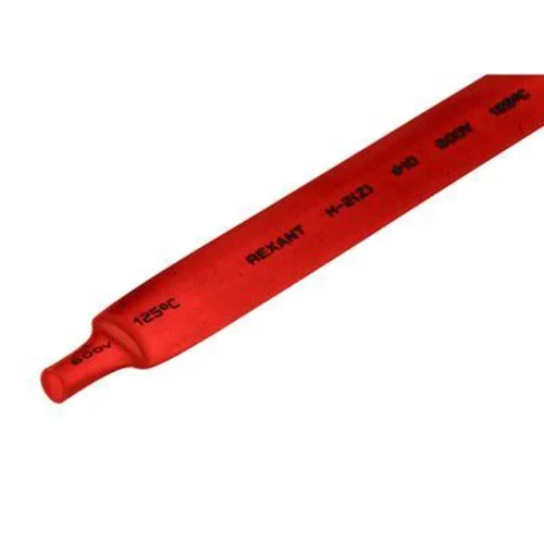 Трубка термоусадочная 10.0/5.0 1м красн. REXANT 21-0004