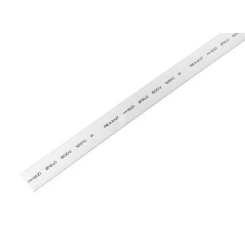 Трубка термоусадочная 12.0/6.0 1м бел. REXANT 21-2001