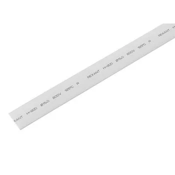 Трубка термоусадочная 15.0/7.5 1м бел. REXANT 21-5001