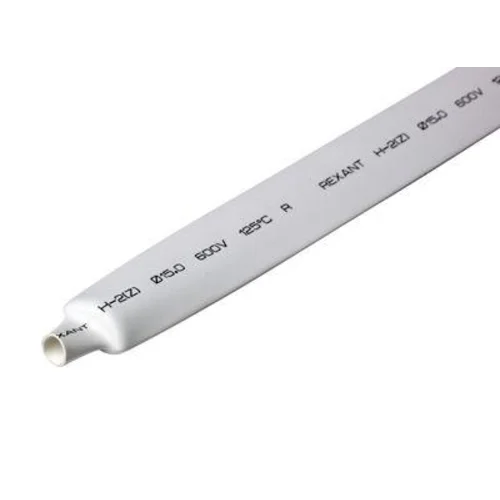 Трубка термоусадочная 15.0/7.5 1м бел. REXANT 21-5001