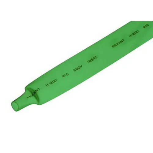 Трубка термоусадочная 15.0/7.5 1м зел. REXANT 21-5003