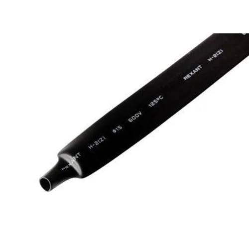Трубка термоусадочная 18.0/9.0 1м черн. REXANT 21-8006
