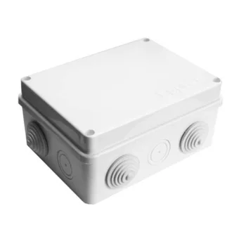 Коробка распределительная ОП 150х110х70мм IP54 10 выходов 6 гермовводов крышка на винтах бел. Epplas