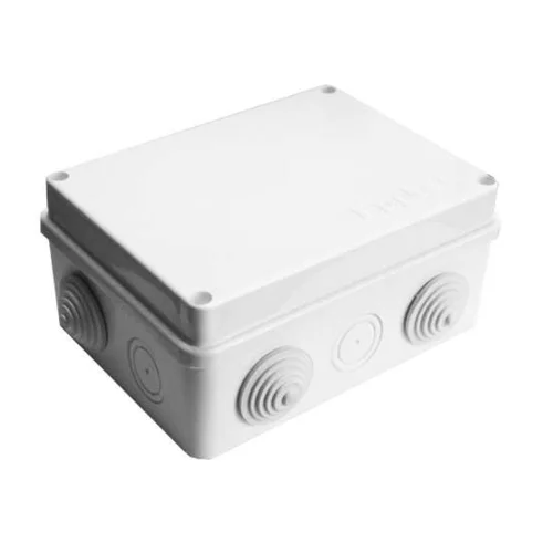 Коробка распределительная ОП 150х110х70мм IP54 10 выходов 6 гермовводов крышка на винтах бел. Epplas