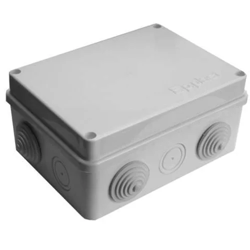 Коробка распределительная ОП 150х110х70мм IP54 10 выходов 6 гермовводов крышка на винтах сер. Epplas