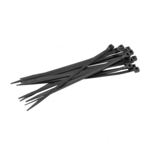 Стяжка нейлоновая неоткрывающаяся, 4,8x350мм (черные), EKF 100шт