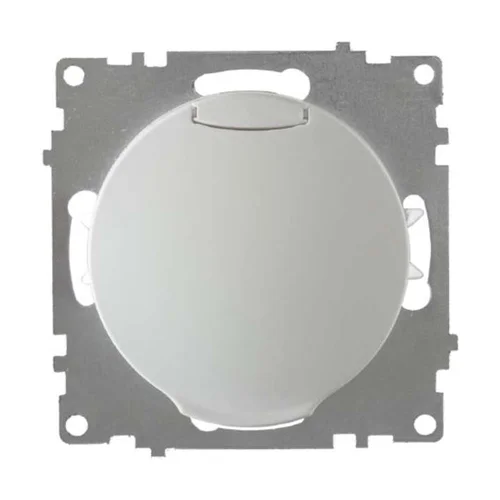 Розетка 1-м СП Florence 16А IP20 с заземл. винтов. контакты с крышкой механизм бел. (1E10501300) One